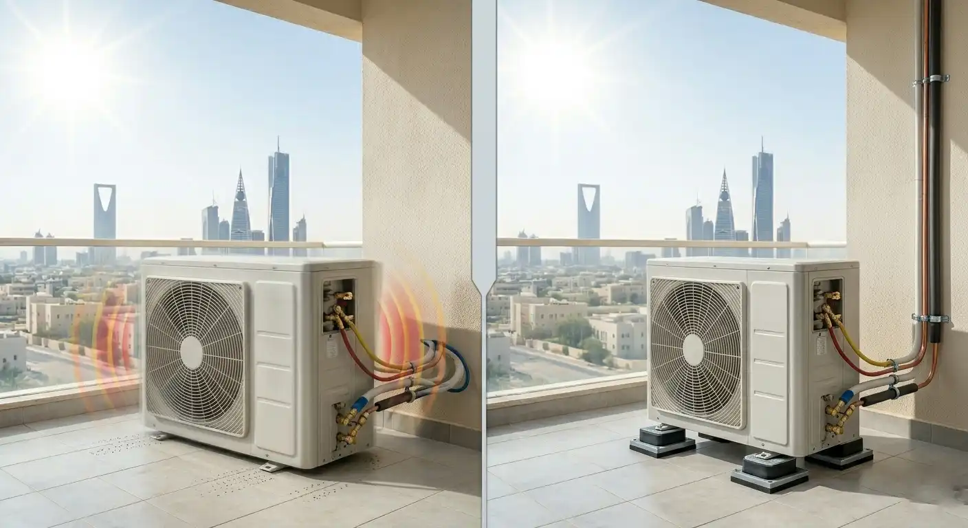 عزل وتخميد اهتزاز المكيفات بالرياض – شركة آيرون كول