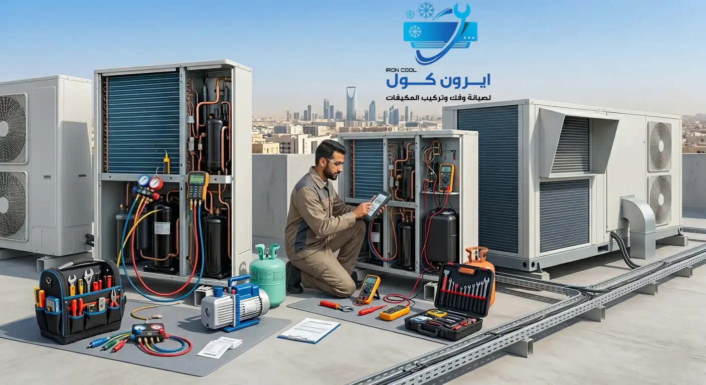 أرخص أسعار صيانة مكيفات بالرياض – فحص شامل للكمبروسر والموتور والمروحة