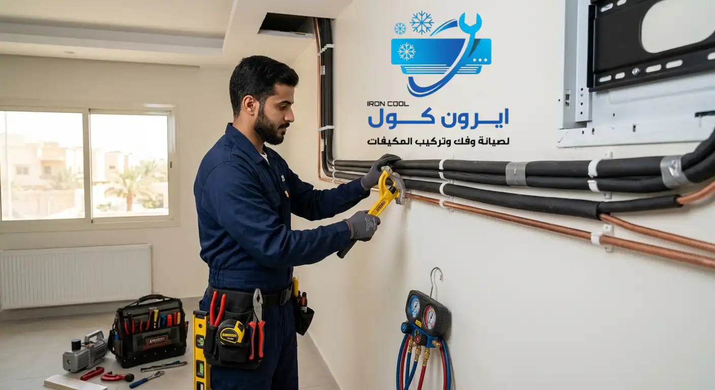 تمديد مواسير النحاس للمكيفات بالرياض باحترافية – شركة ايرون كول