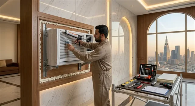 تثبيت وعزل مكيف الشباك