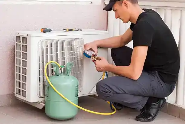 شحن الفريون وضبط الضغوط