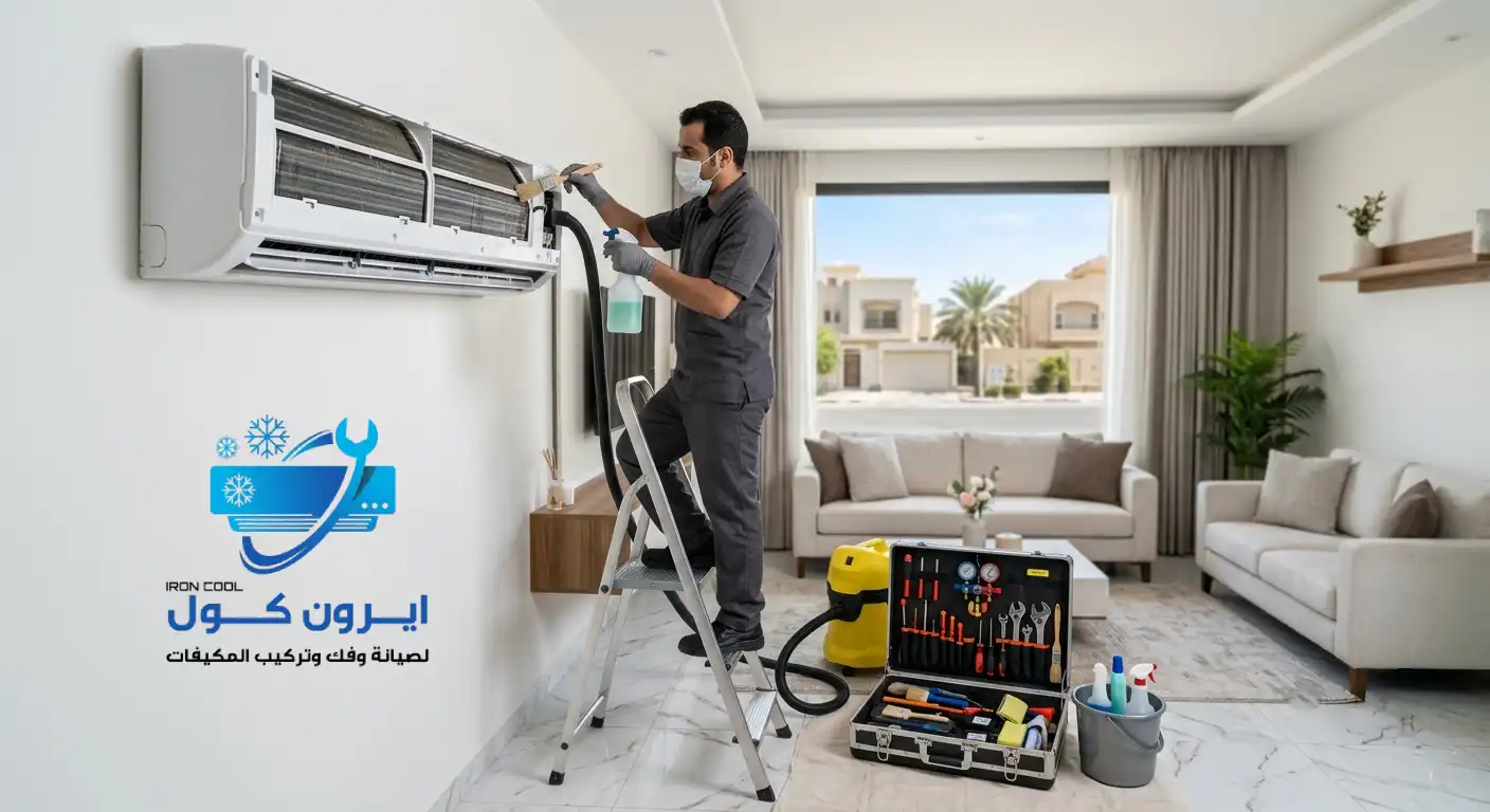 شركة ايرون كول للتنظيف والصيانة الدورية للمكيفات بالرياض